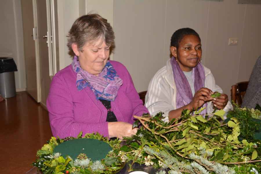 Bloemschikken Kerst
